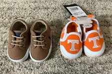Two Pairs Of Newborn 0-3 Shoes