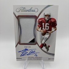 2022 Panini Flawless Jake Plummer Player Worn Patch On Card Auto 10/10