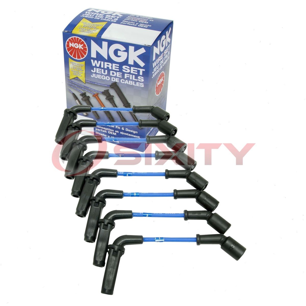 1 pc NGK Spark Plug Wire Set for 2003-2007 Chevrolet Express 3500 4.8L 6.0L da