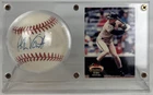 Robin Ventura Autographed Signed Baseball w/ Stadium Club Card Chicago White Sox