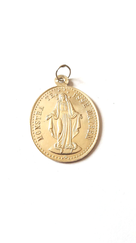Pendentif Ancien / Médaille Religieuse En Argent Massif 925 - Occasion