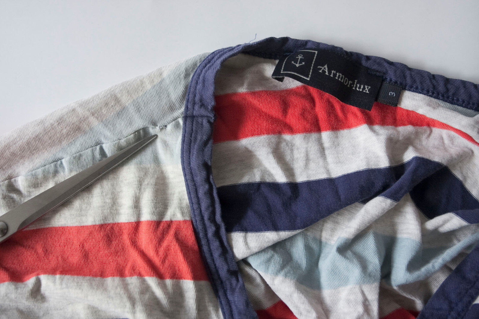 Armor Lux T Shirt Breton Stripe Size 3 / S/M   *g000a2 image 6