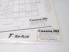 Top Flite Cessna 182 Skylane Gold Edition 60 Sz Giant Scale Plan Set CES6P01 OEM