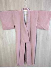 Japanese Kyoto Vintage Kimono yukata Height60.23inch Pink women used