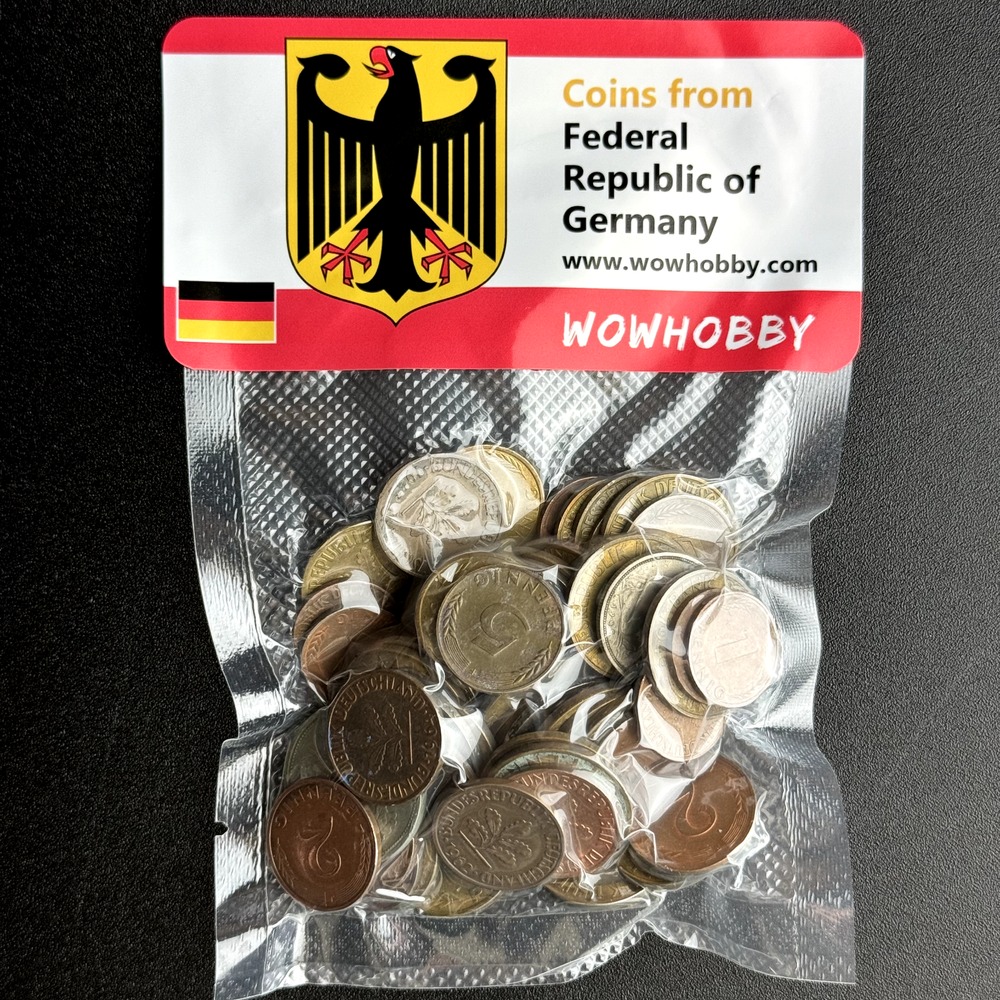 German Coin Collection Lot 🇩🇪 60 Random Coins from Federal Republic of Germany