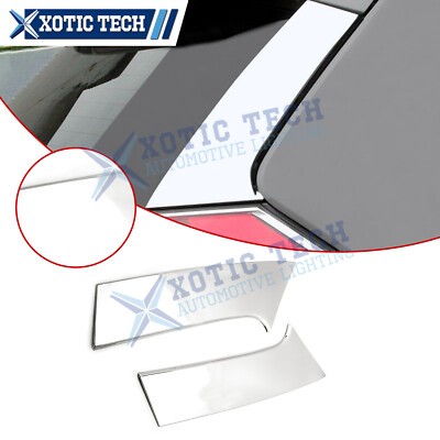 Silver C Pillar Posts Door Window Overlay Frame Cover For Nissan Rogue X-Trail
