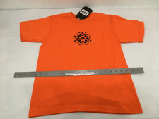 (1) NEW Adidas Women's Cotton T-Shirt Bubbles - SMALL - ORANGE - Made in USA!