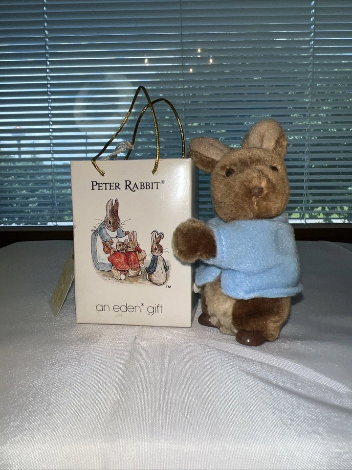 Vintage Beatrix Potter Eden Toys Clip-On Peter Rabbit Plush Original Bag 1987 - Image 4 of 4