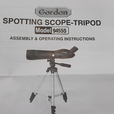 UPC 792363945554 product image for Gordon 94555 Aluminum Silver 1/4 in x 20 Thread Spotting Scope and Tripod NEW | upcitemdb.com