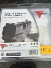 Trijicon Bright & Tough Night Sight Set SA39-C-600714