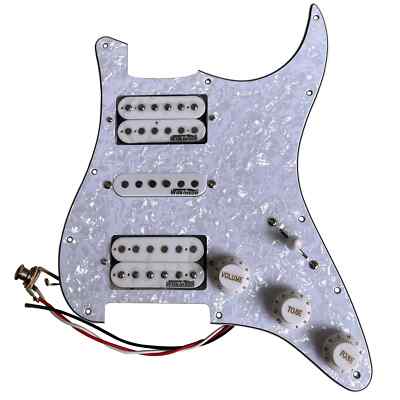 4Ply HSH Prewired Pickguard Alnico 5 Pickups Electric Guitar Part for Fender ST