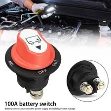 100A Battery Isolator Switch Disconnect Cut Off Kill for Car Truck Boat RV ATV