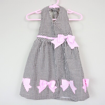 brown gingham halter dress James Perse Plaid Linen Halter Dress