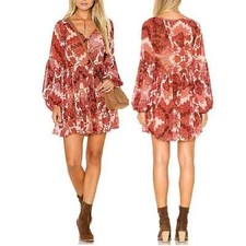 Show Me Your Mumu Women's Happy Henna Sienna Swing Tunic Dress Size Small