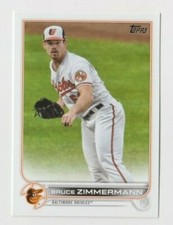 (12) Bruce Zimmermann 2022 TOPPS SERIES 1 BASE CARD LOT #157 BALTIMORE ORIOLES