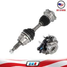 For Chevrolet Silverado 2500 4WD 8 Lugs Front CV Axle Shaft & Wheel Hub Bearing