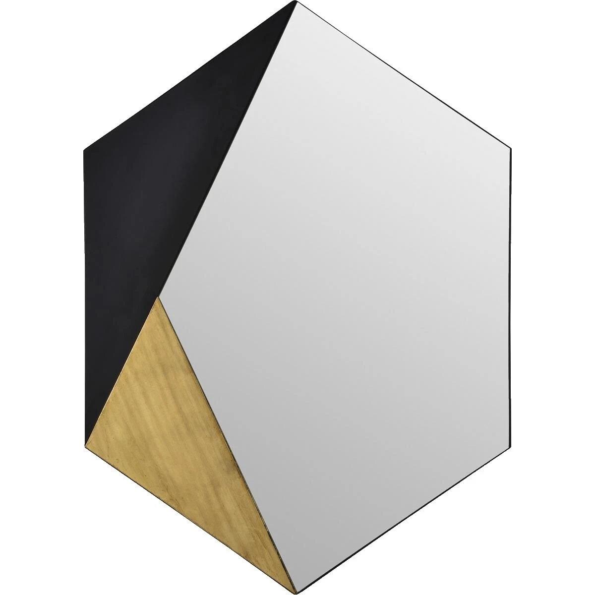Glass Frame Hexagon Contemporary Home Décor Mirrors