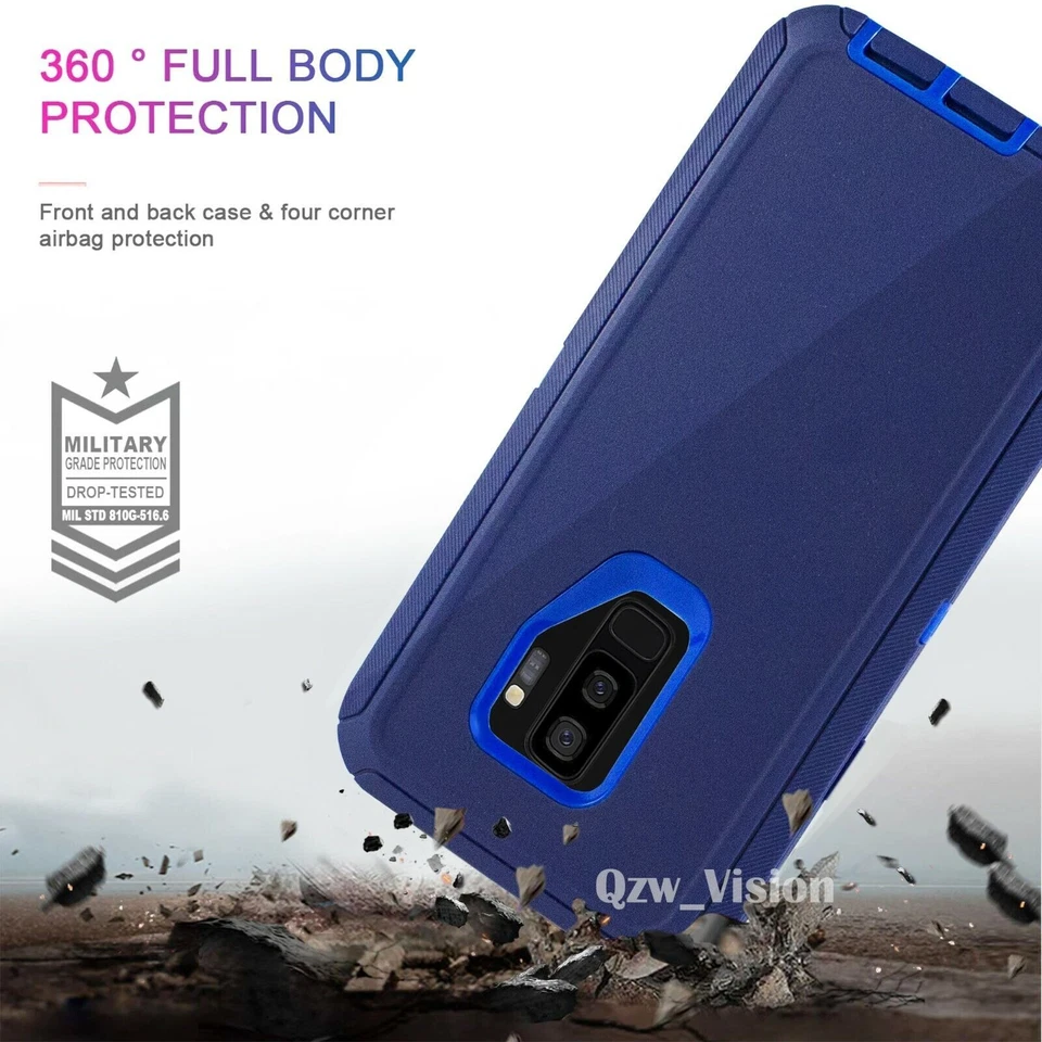 Funda rígida protectora a prueba de golpes con clip para cinturón para Samsung Galaxy S9/S9+Plus Foto 3 de 4