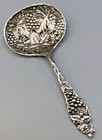 Grape pattern by Watson Sterling Silver large Bon Bon, Nut or Candy Spoon 6.25"