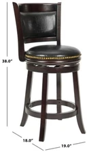 Safavieh BROCKWAY COUNTERSTOOL, Reduced Price 2172752723 FOX7001A
