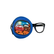 Playful comfortable kids fully obscured eye patch