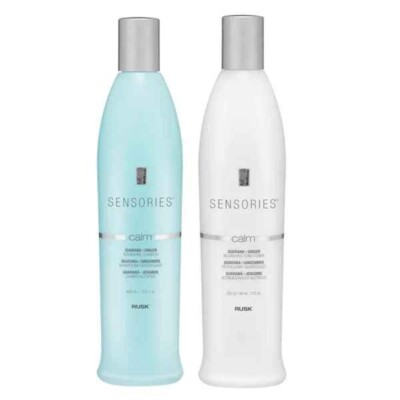 RUSK Sensories Calm Shampoo & Conditioner 13.5 oz - Guarana&Ginger (Combo PACK)