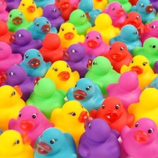 228-Pack Mini Rubber Ducks Set, Mini Colorful Rubber Duckies Bath Toy for Chi...
