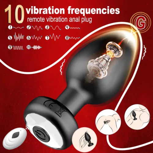 Anal Vibrator Plug Vibration Prostata Fernbedienung Sex Toys Spielzeug Dildo DE - Bild 12 von 24