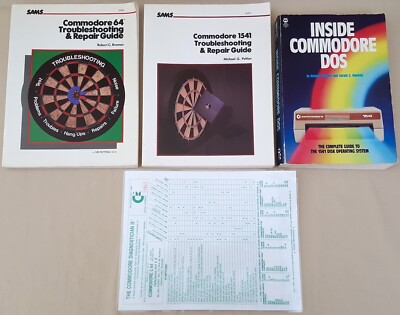 COMMODORE 64 & 1541 TROUBLESHOOTING & REPAIR GUIDES INSIDE DOS DIAGNOSTICIAN 128