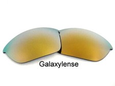 Galaxy Replacement Lenses For Oakley Half Jacket Sunglasses 24K Gold Polarized