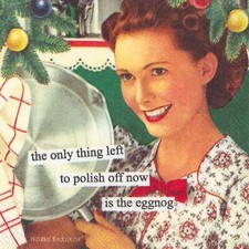 Sassy Funny Retro Holiday Cocktail Napkins for Funny Party Drinks The Only Thing