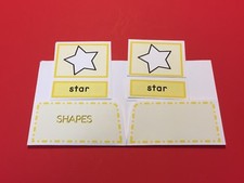 Montessori - Pre-Reading Series - Three Part Cards And Folio - Shapes