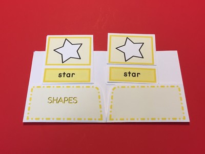  Montessori - Pre-Reading Series - Three Part Cards And Folio - Shapes
