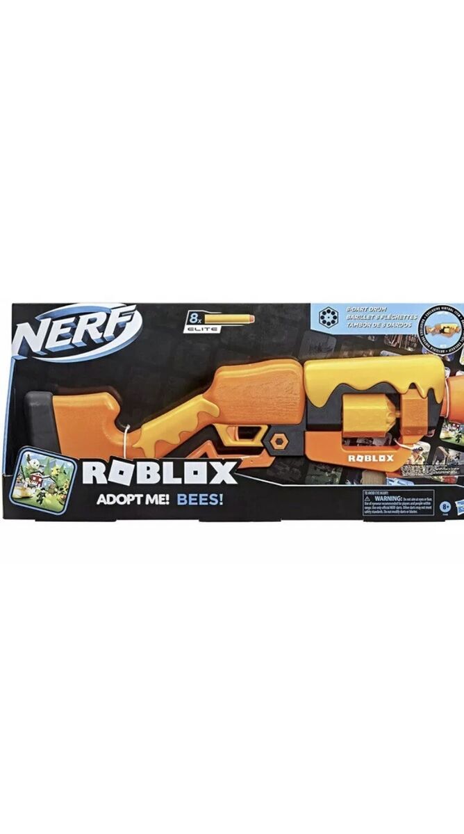 Nerf Roblox Gun Adopt Me Bees! Lever Action Dart Blaster *Includes Code* 8  Dart 195166126807