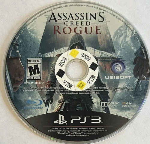 Assassin's Creed: Rogue (PlayStation 3, PS3) DISC ONLY | NO TRACKING | M2386