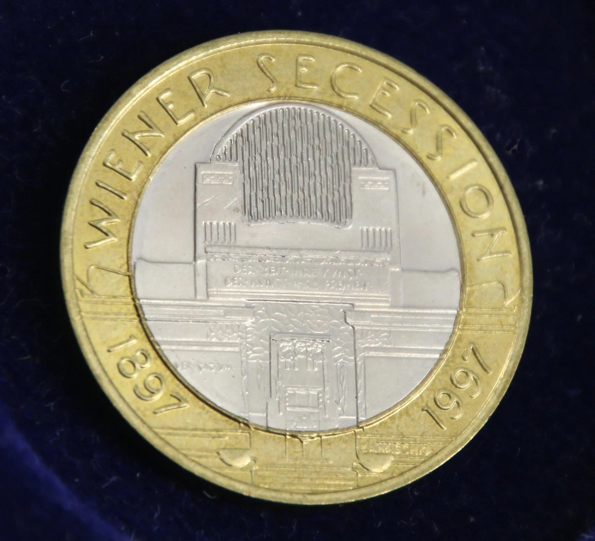50 Schilling Österreich 1997 Austria Münze unzirkuliert Coin Wiener Secession