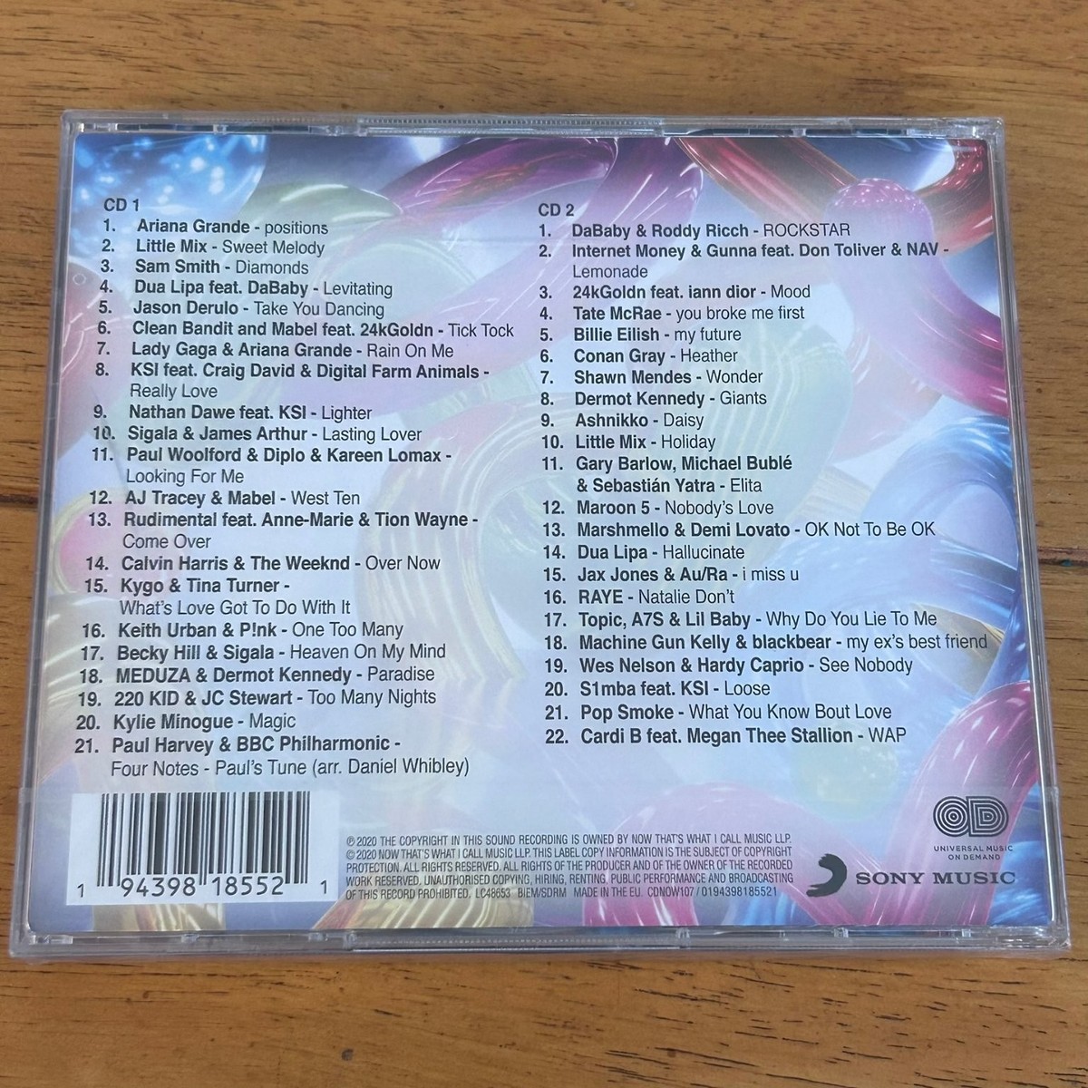 NOW That's What I Call Music! 107 CD 2020 2-CD Pop Dance R&B