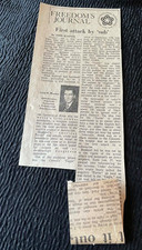 Article David Bushnell Submarine Attack 1976 Wisconsin Fond du Lac Paper Clip