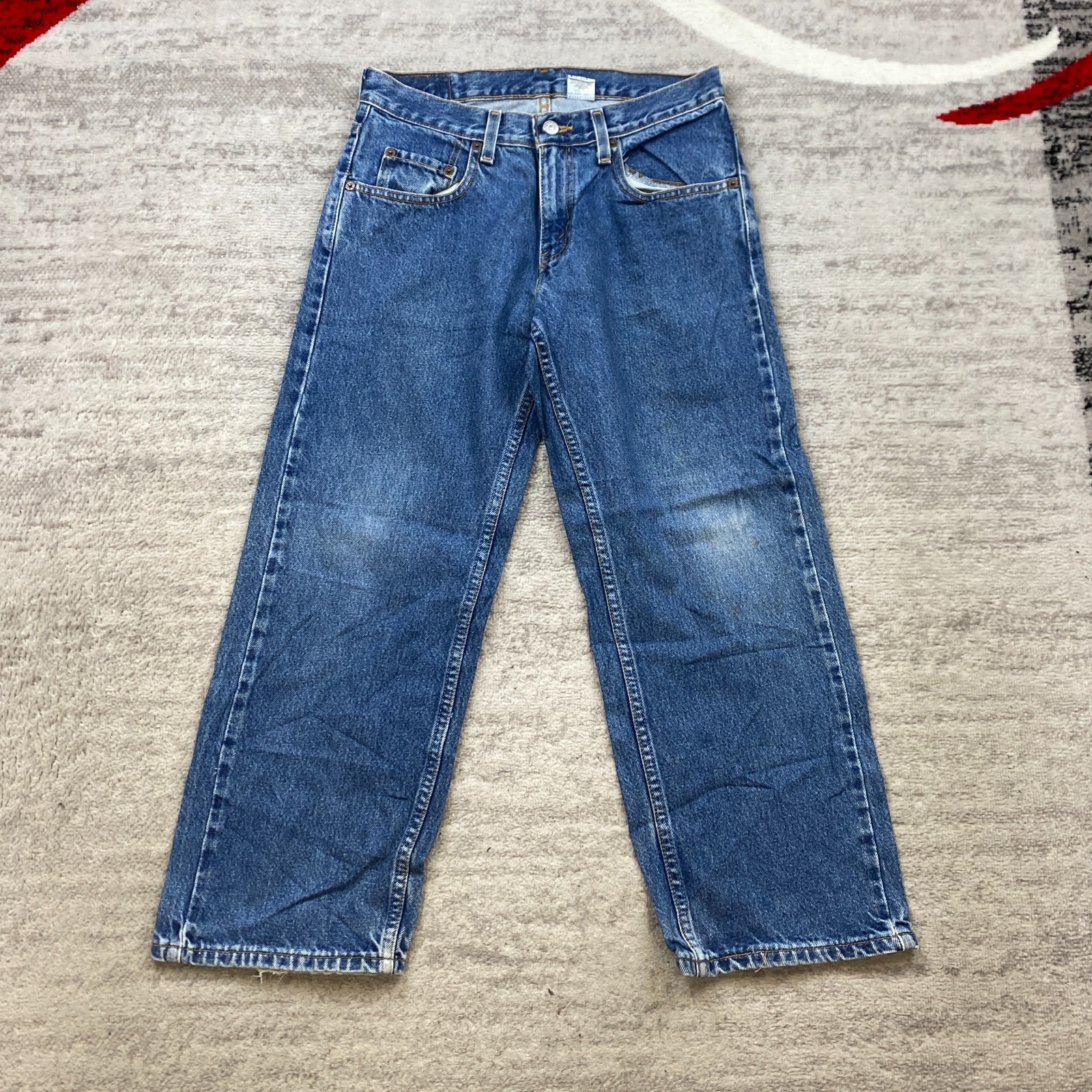 VTG Levis 569 Husky Pants 30 Blue Jeans Denim Preppy Tab Batwing 30x26 80s 90s image 2