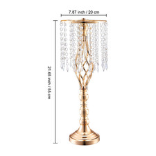 VEVOR 10PCS 55cm/21.65 Tall Crystal Wedding Flower Stand Vase for Party Decor