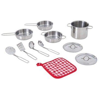 Little Chef Frankfurt Edelstahl KochzubehörSet  MultiColor 11 Stück