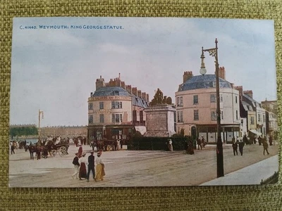 Weymouth, King George Statue Postcard. The Photochrom Co. 41440 - Image 1 of 2