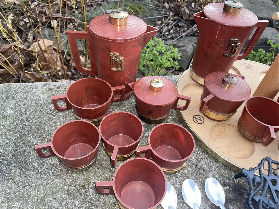 Raro 1953 Ideal Roy Rogers Dale Evans Western Juego de Cena Tazas de Té Barbacoa De Colección Foto 2 de 4