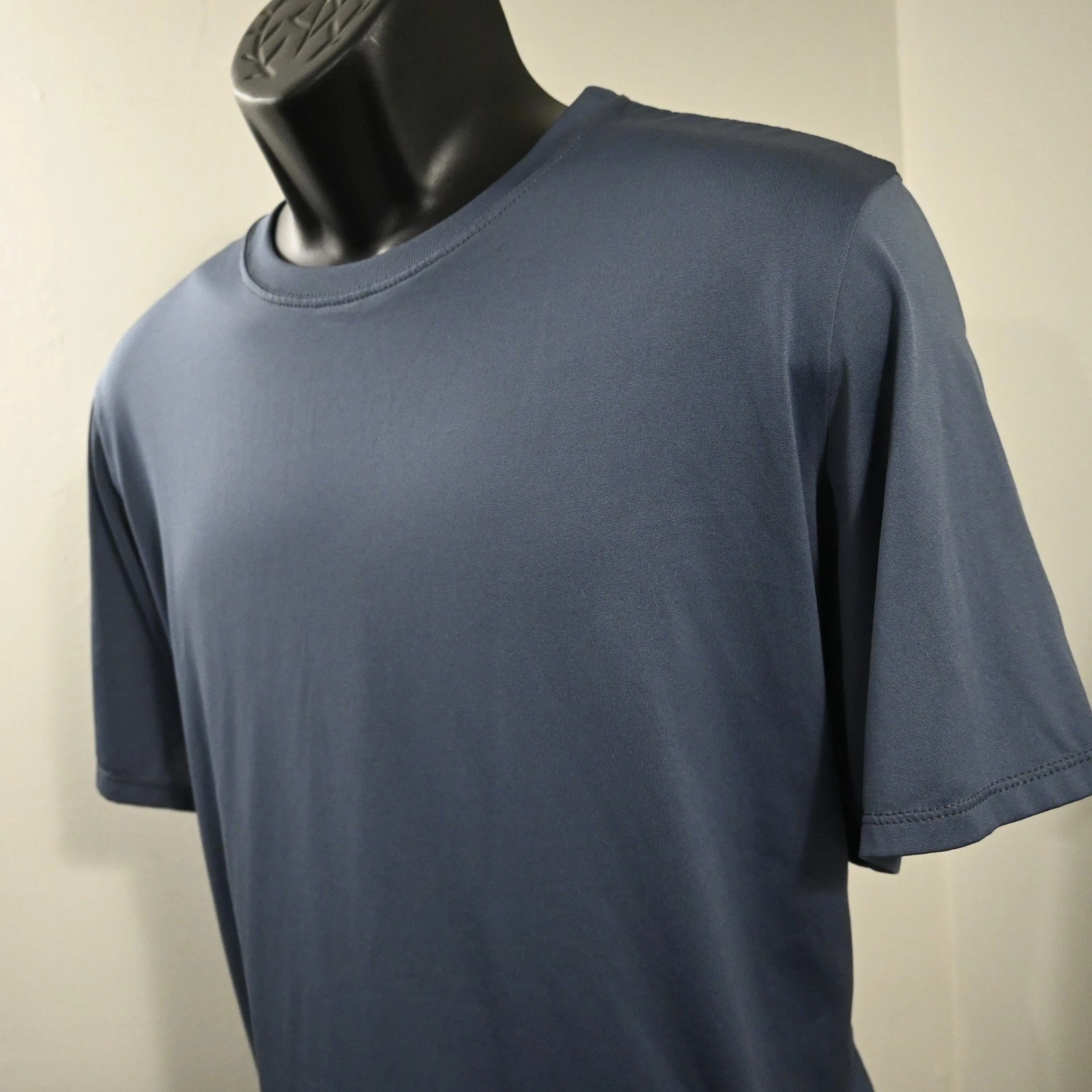 VTG Patagonia Capilene Hiking Baselayer Shirt Blue Short Sleeve USA MADE Mens XL