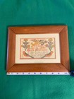 Vintage Pennsylvania German Fraktur Folk Art Print Wood Frame Matted 10.5"x 8" — photo 4