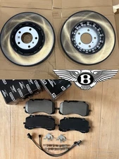 2017-2021 Bentley Bentayga 6.0 3.0 4.0L front brake pads and rotors TopEuro OEM