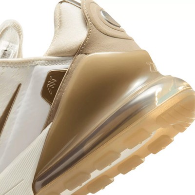 Nike Air Max 270 Premium Shoes Sail Khaki Metallic Silver  display picture 2