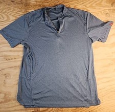 McDonalds Logo Blue Lightweight 1/4 Zip Pullover Shirt Mens XL