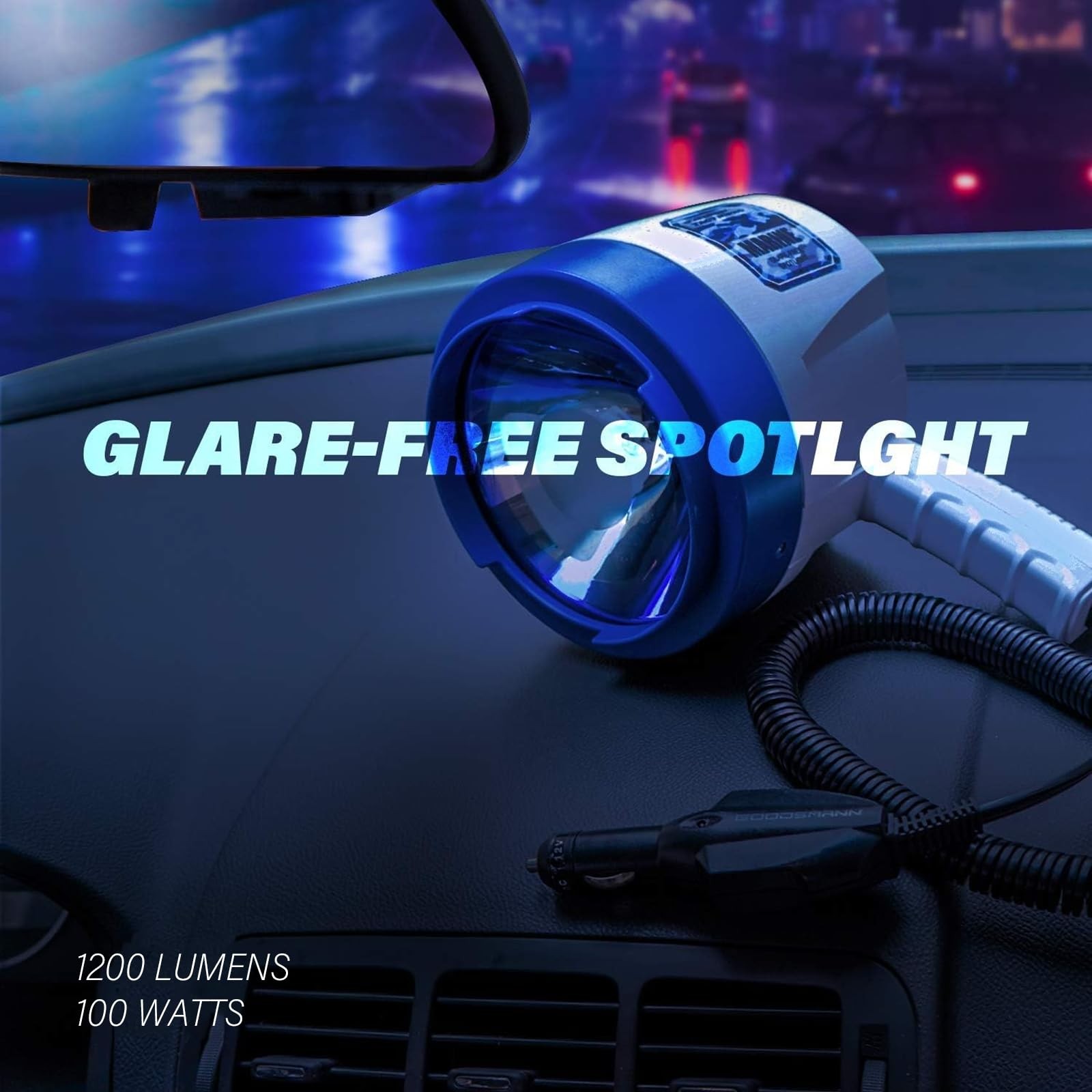 GOODSMANN Marine Spotlight Corded Handheld Corded Spot Lights for Boats 12 Vo...