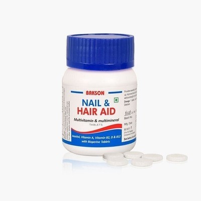 Bakson Homeopathy Hair & Nail (30 Tablets)  tone & strengthening hair & nails